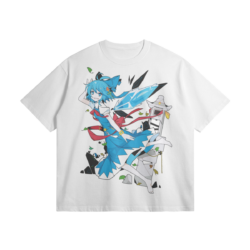 Art Cirno 2 Oversized T Shirt Cirno, Touhou Project Oversized Graphic T-Shirt
