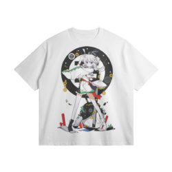 Art Mononobe no Futo Oversized T Shirt Mononobe no Futo, Touhou Project Oversized Graphic T-Shirt