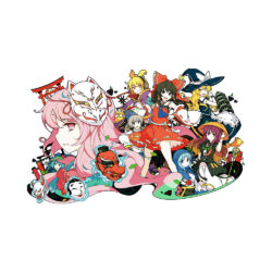 Alternative view of Touhou Project Oversized Graphic T-Shirt