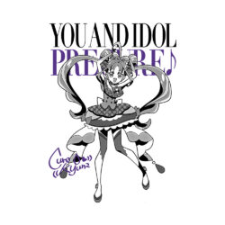 Alternative view of You and Idol Pretty Cure, Cure Kyun-Kyun T-Shirt