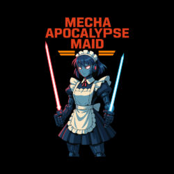 Alternative view of Mecha Apocalypse Maid T-Shirt