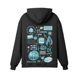 Miku Hoodie, Oversized 440GSM Faded Wash Effect