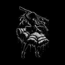 Tokisaki Kurumi Silhouette A Gray Art Preview