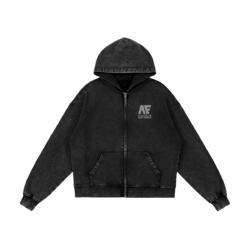 Alternative view of UC Gundam Anaheim Electronics 440GSM Snow-Washed Zip Hoodie