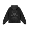 Armored Assault Force Snow Washed Zip Hoodie Back