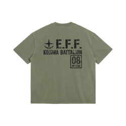 Alternative view of UC Gundam E.F.F. Kojima Battalion 285GSM Faded Wash T-Shirt