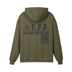 Kojima Battalion 440GSM Hoodie Back UC Gundam E.F.F. Kojima Battalion 440GSM Hoodie