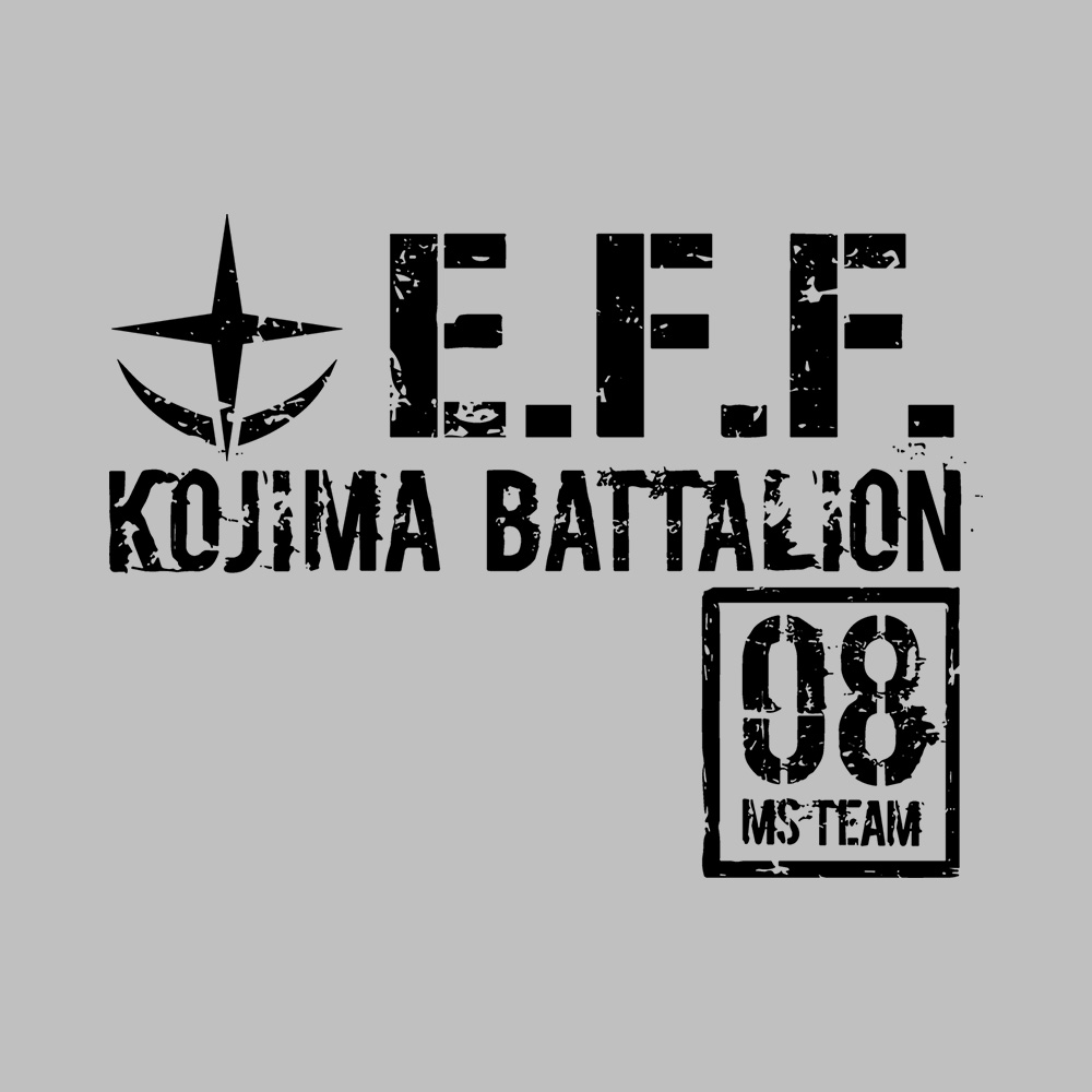 Kojima Battalion Back Art Preview UC Gundam E.F.F. Kojima Battalion 440GSM Hoodie - Image 4