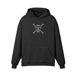 Alternative view of One Piece Straw Hat Crew, Washed and Faded Hoodie (440 GSM)