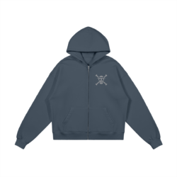 Alternative view of Straw Hat Crew, One Piece Heavyweight Zip Hoodie (440 GSM)