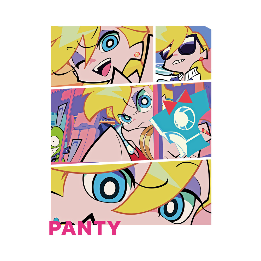 Panty Panel Art Preview Panty & Stocking, Panty T-Shirt - Image 2