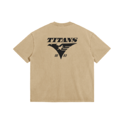 Alternative view of UC Gundam Titans 0083 285GSM Faded Wash T-Shirt