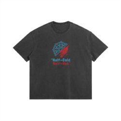 Half Cold Half Hot 285GSM Faded Wash T Shirt Half Cold Half Hot - 285gsm Faded Wash T-Shirt
