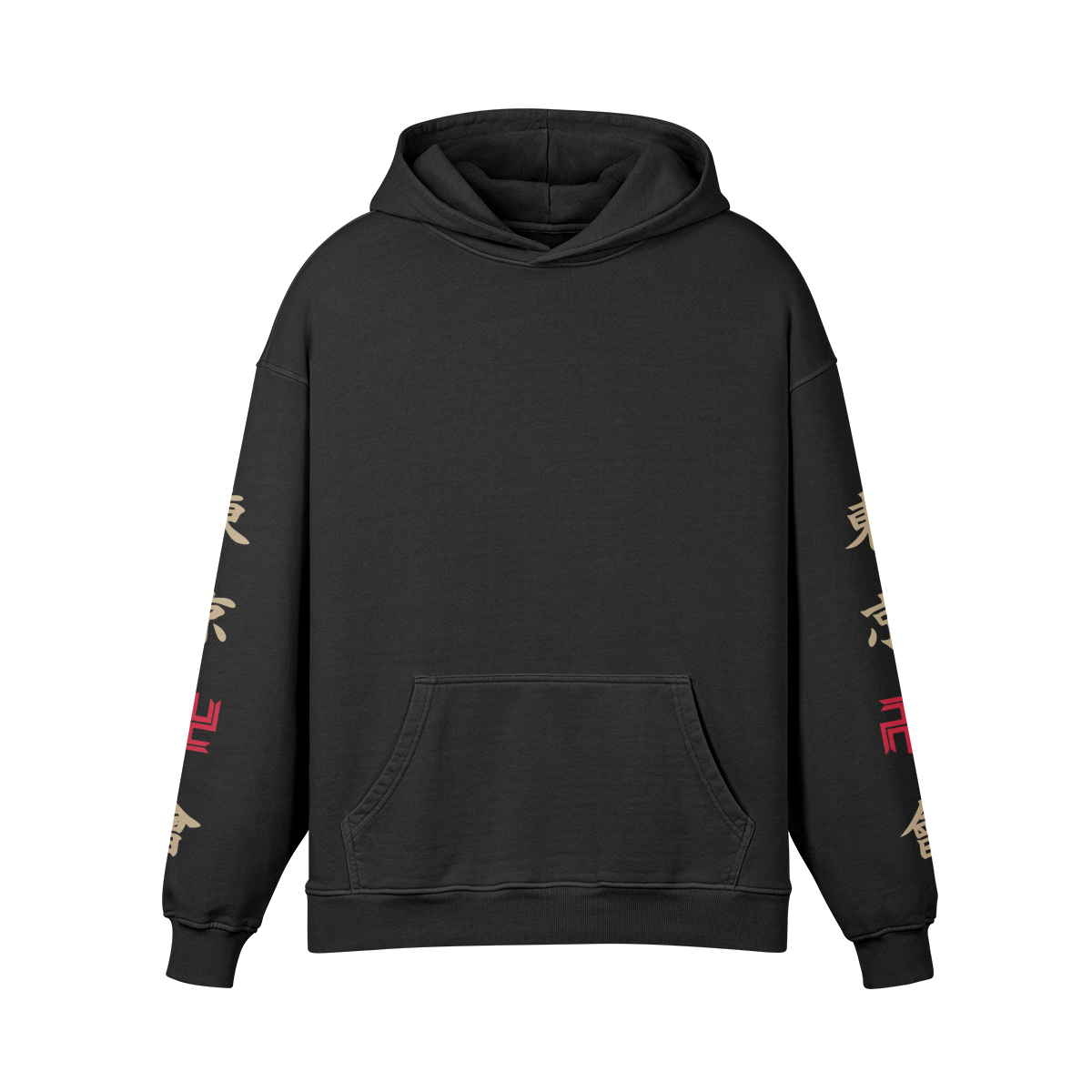 Manji Gang Sleeve Hoodie Front Tokyo Revengers, Manji Gang 440GSM Hoodie