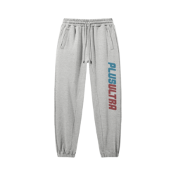 Shoto Todoroki Sweatpants Gray Front Shoto Todoroki Sweatpants