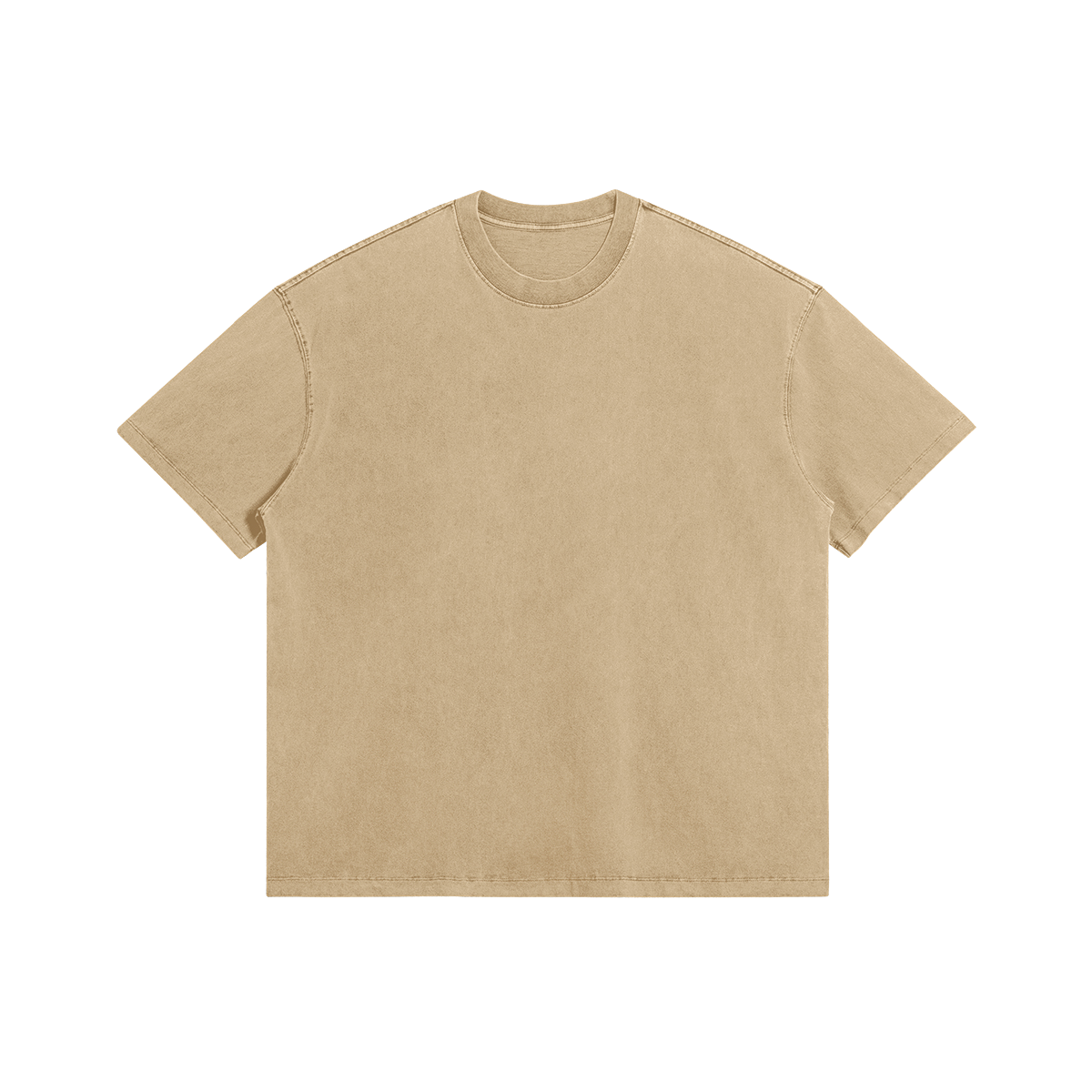 285GSM Faded Wash T Shirt Khaki Front Date A Live, Yoshino - 285gsm Faded Wash T-Shirt - Image 3