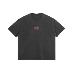 Akatsuki Cloud Embroidery - 285gsm Faded Wash T-Shirt
