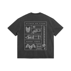 Alternative view of AoT Survey Corps - 285gsm Faded Wash T-Shirt