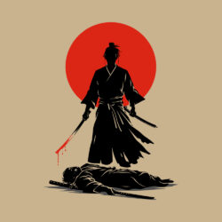 Alternative view of Samurai Collection, Merciless - 285gsm Faded Wash T-Shirt