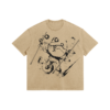 Naruto Character Art Faded Wash T Shirt Front