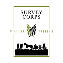 Alternative view of Survey Corps Wings of Freedom, 305GSM Oversized T-Shirt