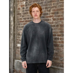 260GSM Long Sleeve Faded T Shirt Model