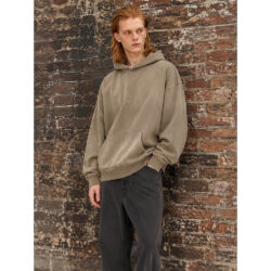 440GSM Sun Faded Hoodie Model