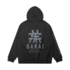 Oarai 380GSM Faded Wash Hoodie Back