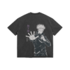 Satoru Gojo 285GSM Faded Wash T Shirt Back