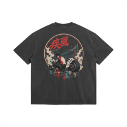 Alternative view of Shippu 77, 285GSM Faded Wash T-Shirt