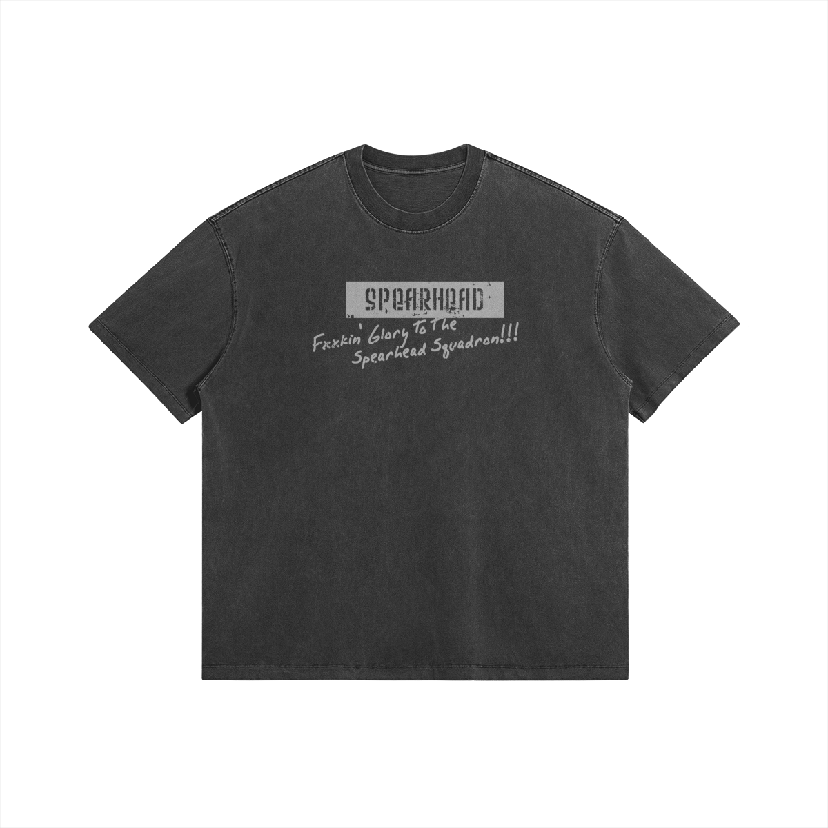 Spearhead 285GSM Faded Wash T Shirt Front Spearhead, 285GSM Faded Wash T-Shirt
