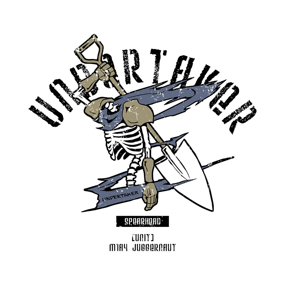 Undertaker Art Preview Undertaker, 305GSM Oversized T-Shirt - Image 2