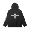 Whitebeard 380GSM Faded Wash Hoodie Back