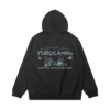 Yuru Camp Faded Hoodie Back