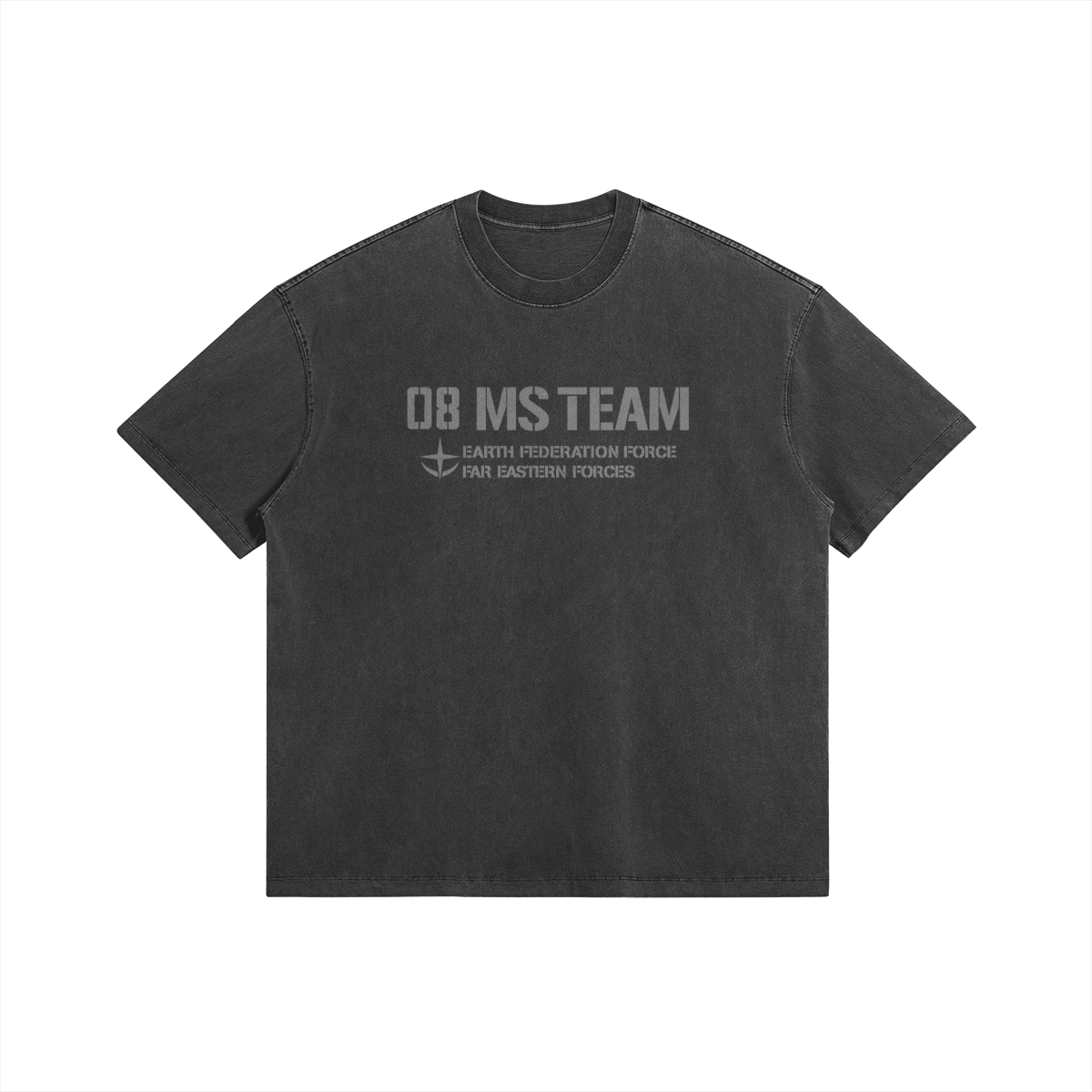 08 MS Team 285GSM Faded Wash T Shirt Front 08th MS Team - 285GSM Faded Wash T-Shirt