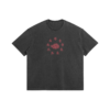Distressed Akatsuki Symbol 285GSM Faded Wash T Shirt Front