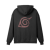 Distressed Konoha Symbol 440GSM Oversized Hoodie Back