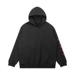 Alternative view of Sharingan, Embroidery - 380GSM Washed Hoodie