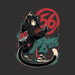 Street Cat 56 White Art Preview
