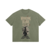 Wandering Blade 285GSM Faded Wash T Shirt Olive Green