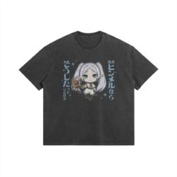 Frieren 6 285GSM Faded Wash T Shirt Frieren - 285gsm Faded Wash T-Shirt