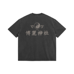 Alternative view of Hakurei Shrine - 285gsm Faded Wash T-Shirt