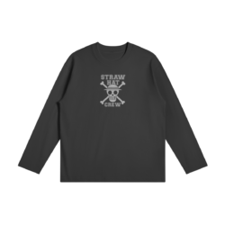 Straw Hat Crew 220GSM Long Sleeve T Shirt Front Straw Hat Crew - Long Sleeve T-Shirt