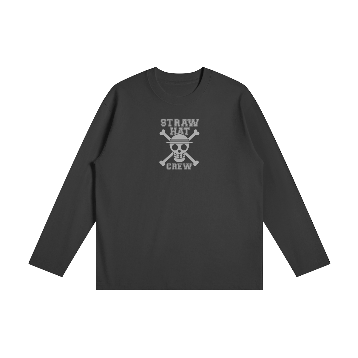 Straw Hat Crew 220GSM Long Sleeve T Shirt Front Straw Hat Crew - Long Sleeve T-Shirt