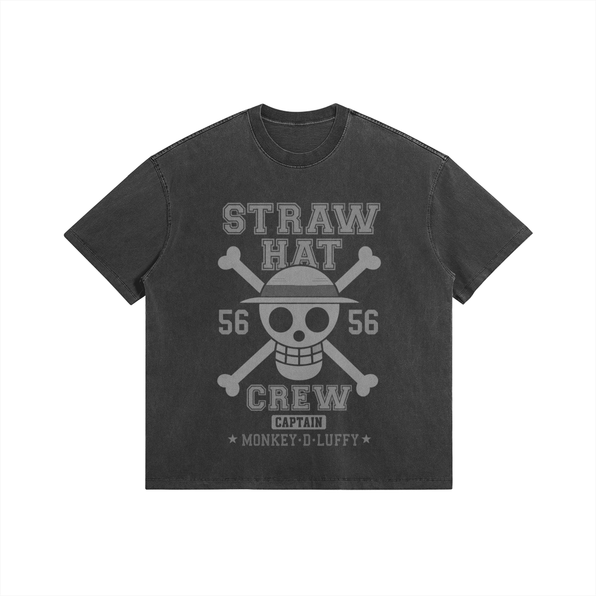 Straw Hat Crew 285GSM Faded Wash T Shirt Straw Hat Crew - 285gsm Faded Wash T-Shirt
