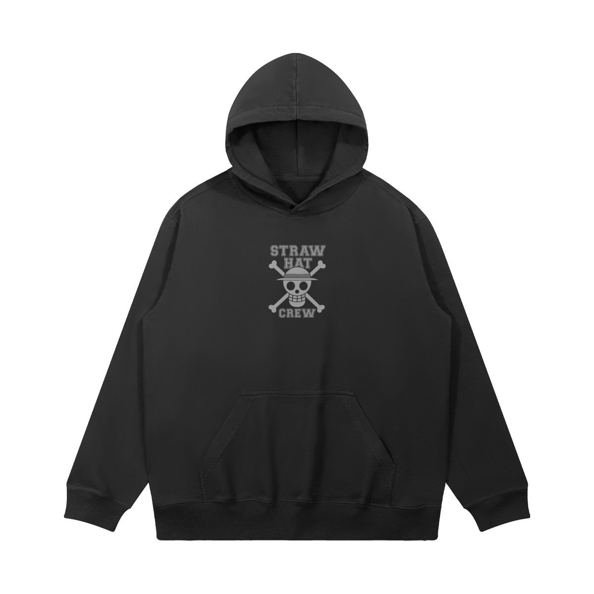 Straw Hat Crew 380GSM Faded Hoodie Front Straw Hat Crew - 380GSM Washed Hoodie - Image 2