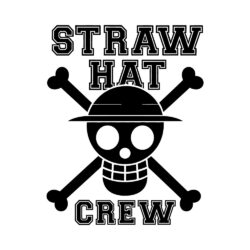 Straw Hat Crew Front Black Art Preview