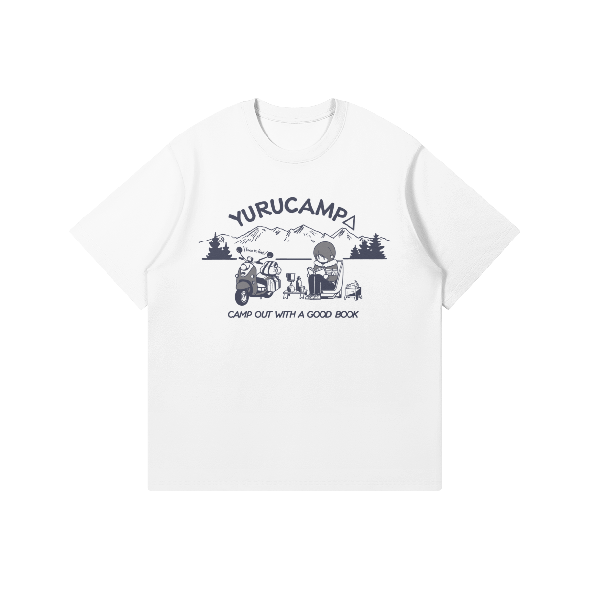 Camp Out With A Good Book 220GSM T Shirt Camp Out With A Good Book T-Shirt