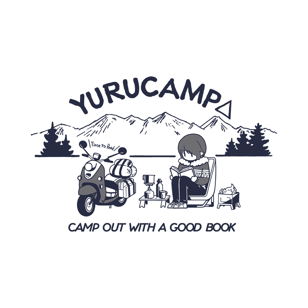 Camp Out With A Good Book Art Preview Camp Out With A Good Book T-Shirt - Image 2
