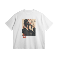 City Fox Put on Mask 305GSM Oversized T Shirt City Fox, Kitsune Mask - 305GSM Oversized T-Shirt